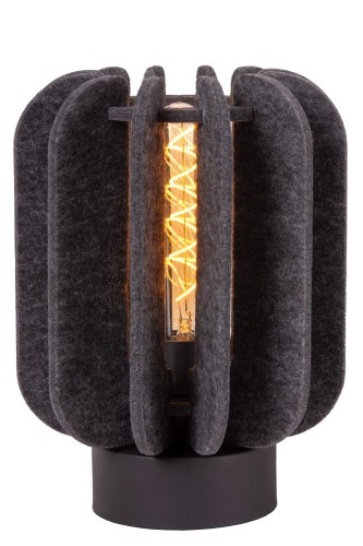 Lampa stojąca Rafal 45592/01/36 Lucide 1xE27 40W Szary / Czarny Filc / Materiał