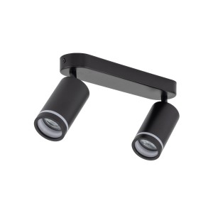 Lampa punktowa Jet TK Lighting 2xGU10 LED 10 W Metal / Tworzywo sztuczne Czarny.