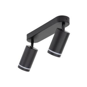 Lampa punktowa Jet TK Lighting 2xGU10 LED 10 W metal czarna.
