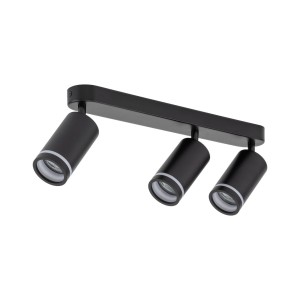 Lampa punktowa Jet TK Lighting 3xGU10 LED 10 W, czarna.