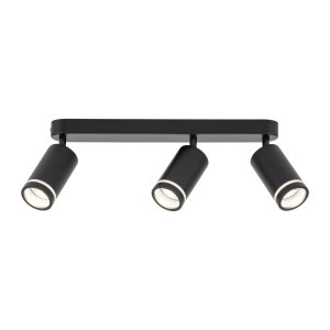 Lampa punktowa Jet TK Lighting 3xGU10 LED 10 W Metal / Tworzywo sztuczne Czarny.
