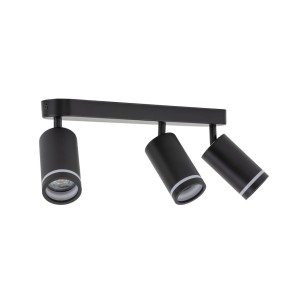 Lampa punktowa Jet TK Lighting 3xGU10 LED 10 W metal czarny.