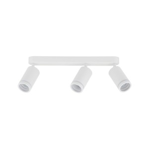 Lampa punktowa Jet TK Lighting 3xGU10 LED 10 W Metal Tworzywo sztuczne Biały z trzema reflektorami.