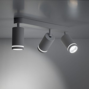 Lampa punktowa Jet TK Lighting 3xGU10 LED 10 W Biały montaż sufitowy.