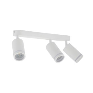 Lampa punktowa Jet TK Lighting 3xGU10 LED 10 W Metal / Tworzywo sztuczne Biały na tle.