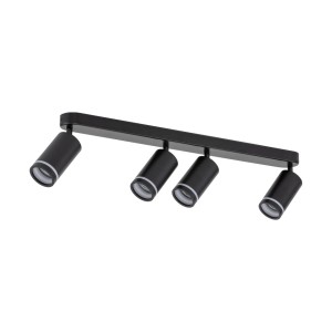 Lampa punktowa Jet TK Lighting 4xGU10 LED 10 W Metal Tworzywo sztuczne Czarny.