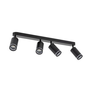 Lampa punktowa Jet TK Lighting 4xGU10 LED 10 W Metal / Tworzywo sztuczne Czarny