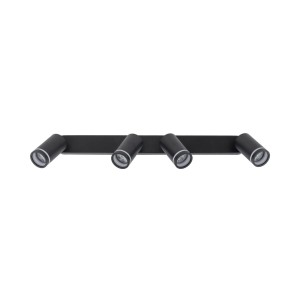 Lampa punktowa Jet TK Lighting 4xGU10 LED czarna na sufit.