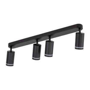 Lampa punktowa Jet TK Lighting 4xGU10 LED 10 W Metal / Tworzywo sztuczne Czarny.