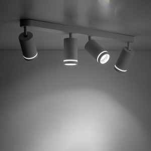 Lampa punktowa Jet TK Lighting 4xGU10 LED 10 W biały montaż sufitowy