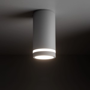 Lampa punktowa Jet TK Lighting 1xGU10 LED 10 W metal biały montowana na suficie.