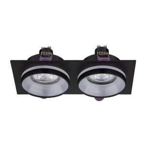 Lampa punktowa Jet TK Lighting 2xGU10 LED 10 W Metal Czarny