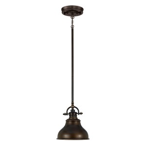 Lampa wisząca Emery Elstead Lighting 1x100W E27 Metal Brązowy