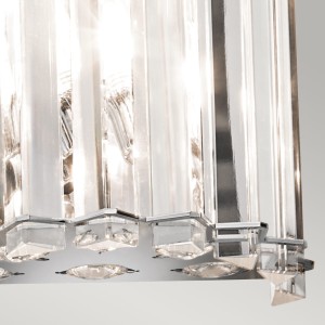 Lampa ścienna Crystal Skye Elstead Lighting 2x3W LED G9 Krzyształ Chrom z bliska.
