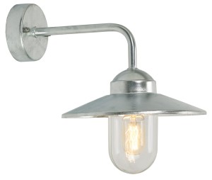 Lampa elewacyjna Norlys Vansbro 1920GA IP55 1xE27 Stal Srebrny