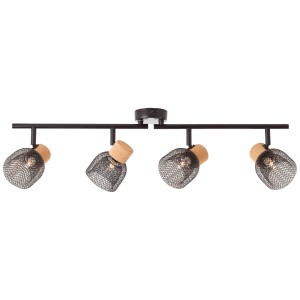 Lampa sufitowa Spot Flaka Brilliant 4x6W G9 Czarny Metal