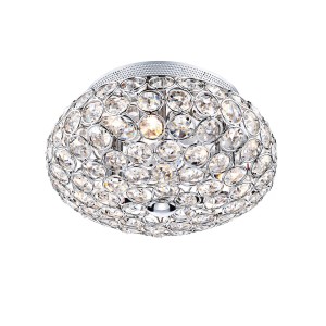 Lampa sufitowa plafon FROST Dar Lighting 3x5W Biały Kryształ