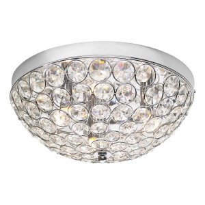 Lampa sufitowa plafon KYRIE Dar Lighting 3x5W Biały Kryształ