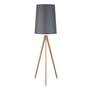 Lampa stojąca WALZ TK Lighting 1xE27 Metal Drewno