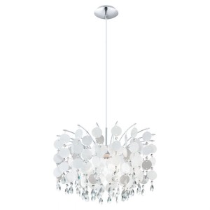 Eglo lampa wisząca Fedra 1x60W E27 chrom kryształ
