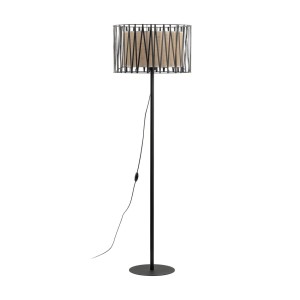 Lampa podłogowa Harmony Nature 1xE27 15W Metal/Tworzywo Sztuczne Czarny