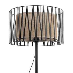 Lampa podłogowa Harmony Nature 1xE27 15W Metal Tworzywo Sztuczne Czarny.