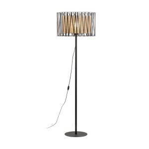 Lampa podłogowa Harmony Nature 1xE27 15W Metal/Tworzywo Sztuczne Czarny.