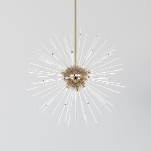 Lampa wisząca Zuma Line URCHIN Zuma Line 9xG9 42W Złoty Metal.