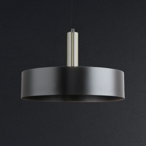 Lampa wisząca Leo Zuma Line 1x40W E27 Czarny / Złoty Metal