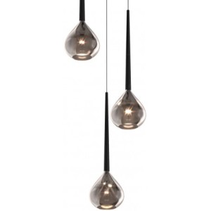 Lampa Wisząca Libra Zuma line 3x40W E14 Srebrny Metal, nowoczesne żyrandole.