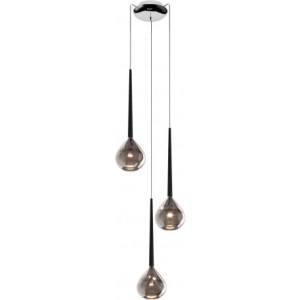 Lampa Wisząca Libra Zuma line 3x40W E14 Srebrny Metal, nowoczesne oświetlenie