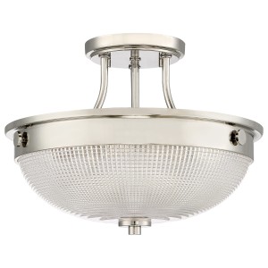 Lampa sufitowa Mantle Elstead Lighting 2x60W E27 szkło srebrny