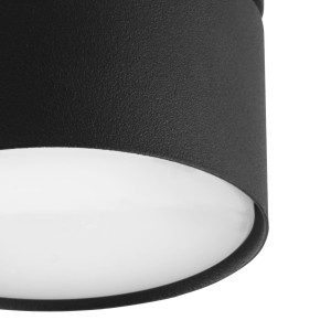 Lampa sufitowa SPACE TK Lighting czarna metalowa 1x.