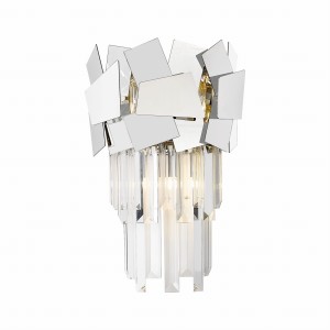 Lampa ścienna kinkiet Zuma line 42W 2xG9 Metal / Kryształ