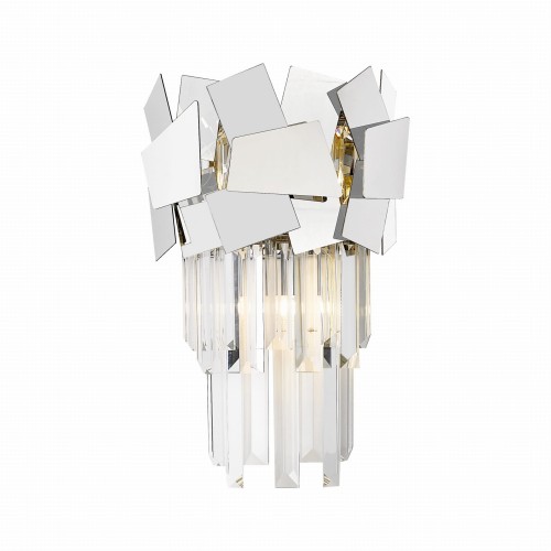 Lampa ścienna kinkiet Zuma line 42W 2xG9 Metal / Kryształ