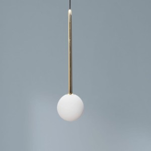 Lampa wisząca Ali Zuma Line 1x40W G9 Czarny / Złoty Metal / Szkło