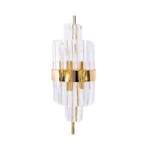 Kinkiet Soma Wall 8 GD Berella Light 8x6W LED G9 Transparentny/Złoty Szkło