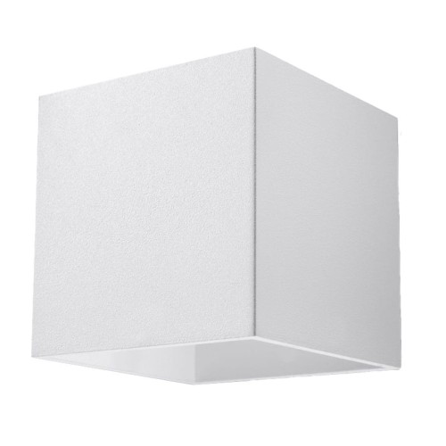 Lampa ścienna kinkiet Quad Sollux 1xG9 8W Aluminium Biały