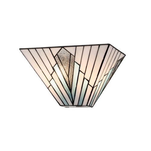 Lampa ścienna Kinkiet Alderley TF-ALDERLEY-WU Elstead Lighting 2xE14 40W Stal, szkło artystyczne Brązowy
