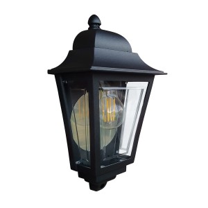 Lampa zewnętrzna Latarnia naścienna Deco Lane DECO-LANE7-BLACK Elstead Lighting 1xE27 60W Aluminium, przezroczysty poliwęglan Czarny
