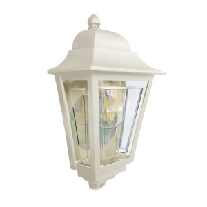 Lampa zewnętrzna Latarnia naścienna Deco Lane DECO-LANE7-CREAM Elstead Lighting 1xE27 60W Aluminium, przezroczysty poliwęglan Kremowy
