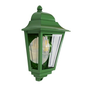 Lampa zewnętrzna Latarnia naścienna Deco Lane DECO-LANE7-GREEN Elstead Lighting 1xE27 60W Aluminium, przezroczysty poliwęglan Zielony