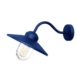Lampa zewnętrzna Latarnia naścienna Klampenborg KLAMPENBORG-NVB Elstead Lighting 1xE27 60W Stal nierdzewna 304, szkło przezroczyste Grantowy