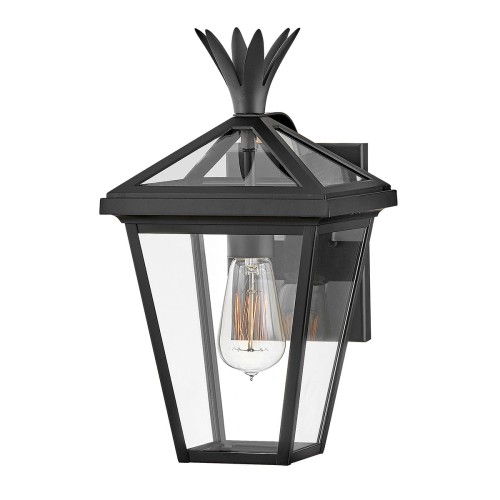 Lampa zewnętrzna Mała latarnia naścienna Palma HK-PALMA-S-BK Elstead Lighting 1xE27 60W Aluminium, szkło przezroczyste Czarny