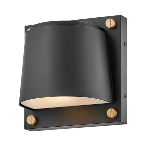 Lampa zewnętrzna Mała latarnia naścienna Scout HK-SCOUT-BK Elstead Lighting 1xGU10 8W Kompozyt odporny na warunki atmosferyczne, matowa soczewka Czarny