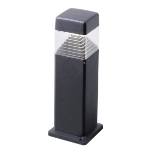 Słupek ogrodowy FMG-ESTER-MB-BLK Fumagalli Ester 1xGX53 10 W Żywica/Poliwęglan Czarny