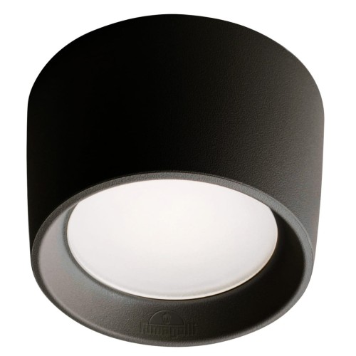 Lampa sufitowa zewnętrzna/Tuba FMG-LIVIA160-BLK Fumagalli Livia 1xGX53 10 W Żywica/Poliwęglan Czarny