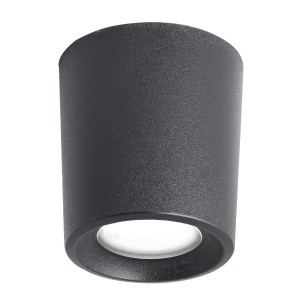 Lampa sufitowa zewnętrzna/Tuba FMG-LIVIA90-BLK Fumagalli Livia 1xG9 6 W Żywica/Poliwęglan Czarny
