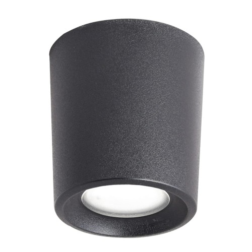 Lampa sufitowa zewnętrzna/Tuba FMG-LIVIA90-BLK Fumagalli Livia 1xG9 6 W Żywica/Poliwęglan Czarny