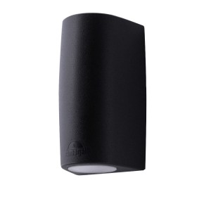 Latarnia naścienna FMG-MARTA90-BLK Fumagalli Marta 1xGU10 6 W Żywica/Poliwęglan Czarny